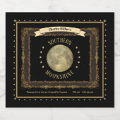 Moonshine (aanpasbaar) Liquor Fleslabels Likeurfles Etiket (Enkel label)