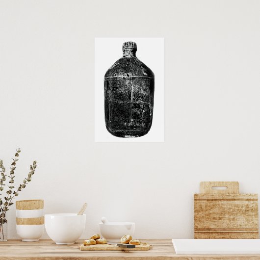 Moonshine Bottle Print (Keuken)