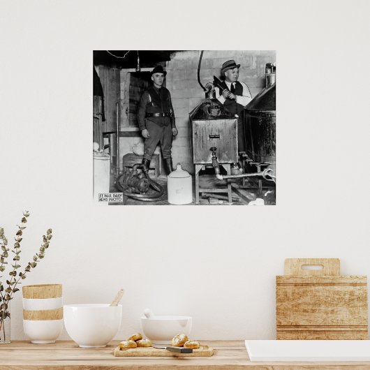 MOONSHINE BUST MET VERBOD OP MINNESOTA POSTER (Keuken)