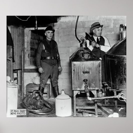 MOONSHINE BUST MET VERBOD OP MINNESOTA POSTER (Voorkant)