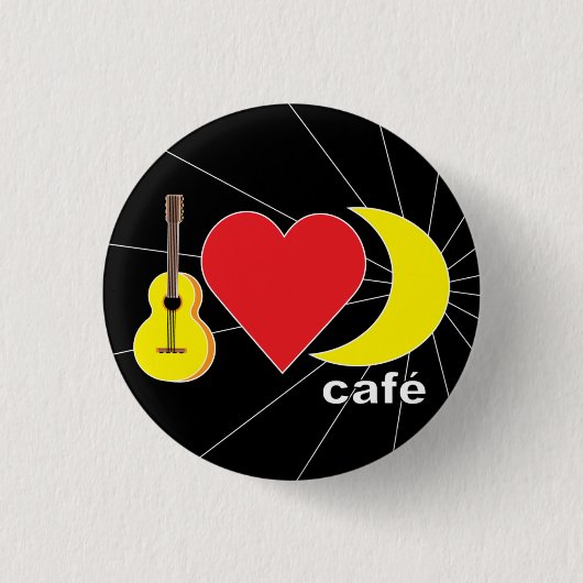 Moonshine Cafe Ronde Button 3,2 Cm (Voorkant)