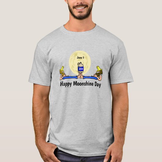 Moonshine Day T-Shirt - 2 Appalachian Hillbillies (Voorkant)