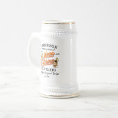 Moonshine Distillers noemen Gold Script Bierpul (Voorkant links)