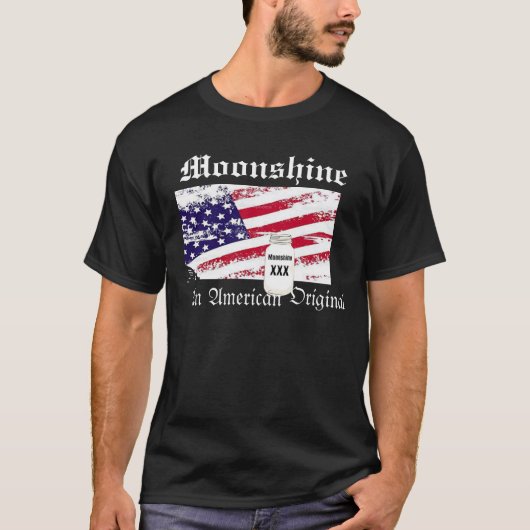 Moonshine, een amerikaans origineel T-shirt (Voorkant)