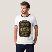 Moonshine-etiket T-shirt (Voorkant volledig)