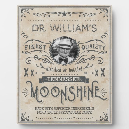 Moonshine  Funny Hillbilly Medicine Custom Fotoplaat (Voorkant)