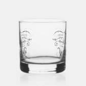 Moonshine gepersonaliseerde Monogram look Whisky Glas (Links)