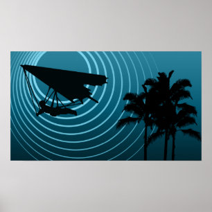 moonshine hang glijding poster