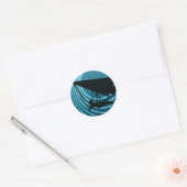 moonshine hang glijding ronde sticker (Envelop)