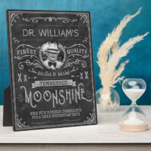 Moonshine Hillbilly Medicine  Aangepast grijs Fotoplaat