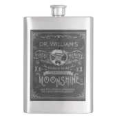 Moonshine Hillbilly Medicine  Aangepast grijs Heupfles (Voorkant)