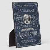Moonshine Hillbilly Medicine  Custom Blue Fotoplaat (Zijkant)