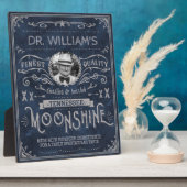 Moonshine Hillbilly Medicine  Custom Blue Fotoplaat (Zijkant)