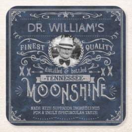 Moonshine Hillbilly Medicine Custom Blue Kartonnen Onderzetters