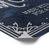 Moonshine Hillbilly Medicine Custom Blue Poster (Hoek)