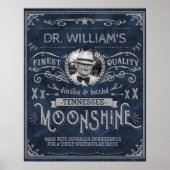  Moonshine Hillbilly Medicine Custom Blue Poster (Voorkant)