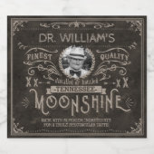  Moonshine Hillbilly Medicine Custom Brown Bier Etiket (Enkel label)