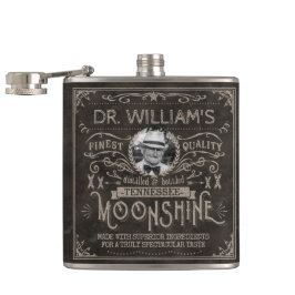 Moonshine  Hillbilly Medicine Custom Brown Heupfles