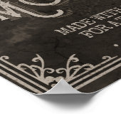 Moonshine  Hillbilly Medicine Custom Brown Poster (Hoek)