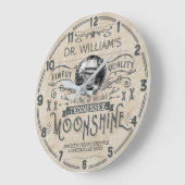 Moonshine Hillbilly Medicine Custom Funny Grote Klok (Hoek)