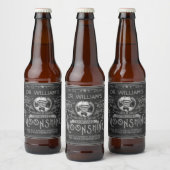  Moonshine Hillbilly Medicine Custom Grey Bier Etiket (Flessen)
