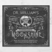  Moonshine Hillbilly Medicine Custom Grey Bier Etiket (Enkel label)