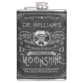 Moonshine  Hillbilly Medicine Custom Grey Heupfles (Voorkant)