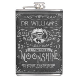 Moonshine  Hillbilly Medicine Custom Grey Heupfles