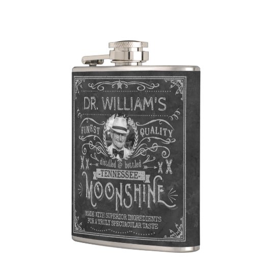 Moonshine  Hillbilly Medicine Custom Grey Heupfles (Links)