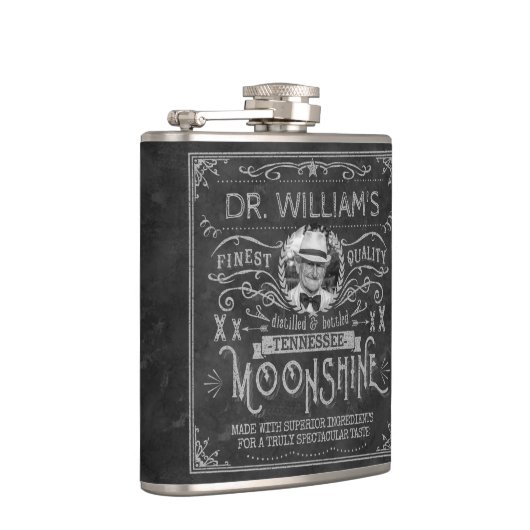 Moonshine  Hillbilly Medicine Custom Grey Heupfles (Rechts)