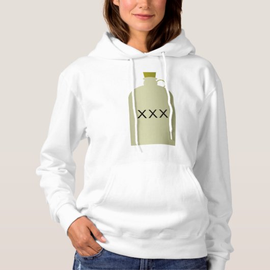 Moonshine Jug Dames Hoodie (Voorkant)