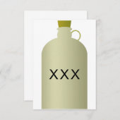 Moonshine Jug-uitnodigingen Kaart (Voorkant / Achterkant)