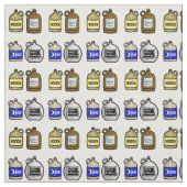 Moonshine Jugs Fabric Stof (Swatch)