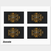 Moonshine-label Rechthoekige Sticker (Vel)
