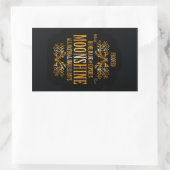 Moonshine-label Rechthoekige Sticker (Tas)