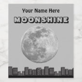 MOONSHINE LABEL WIJN ETIKET (Enkel label)