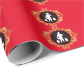 Moonshine Man Silhouette Wrapping Paper Cadeaupapier (Rol Hoek)