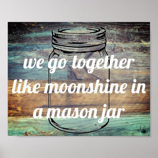 Moonshine Mason Jar Poster (Voorkant)