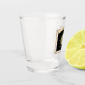 Moonshine met jouw naam of initiaal shot glas (Links)