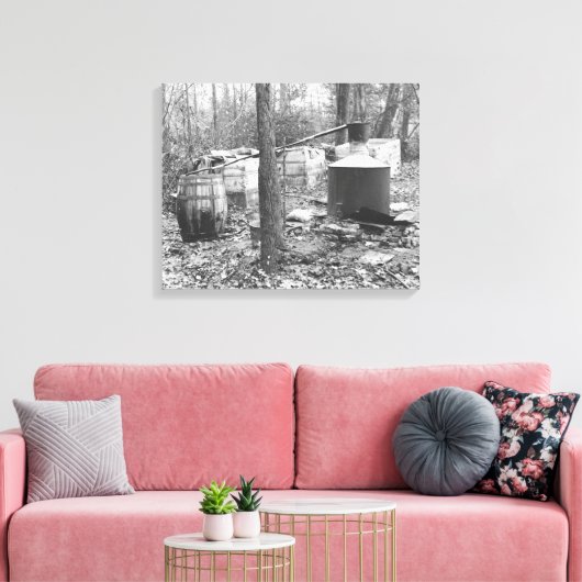 Moonshine Nog in de Bossen, 1931 Canvas Afdruk (Insitu (Woonkamer))