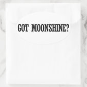Moonshine Ovale Sticker (Tas)