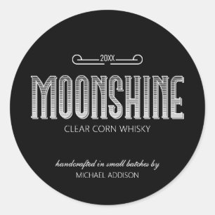Moonshine Ronde Sticker
