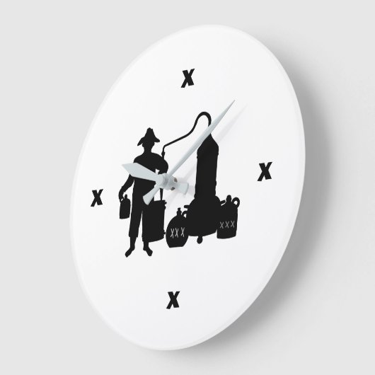 Moonshine Silhouette Clock Grote Klok (Hoek)