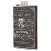 Moonshine Vintage Hillbilly Geneeskunde Aangepaste Heupfles (Links)