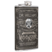 Moonshine Vintage Hillbilly Geneeskunde Custom Bru Heupfles (Rechts)