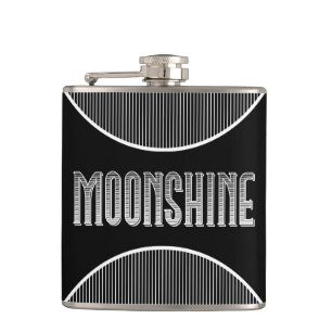 Moonshine Vinyl Wrapped Flask Heupfles