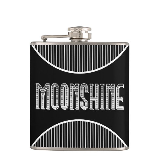 Moonshine Vinyl Wrapped Flask Heupfles (Voorkant)