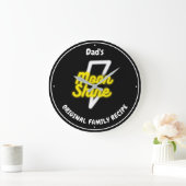 Moonshine White Lightning Neon Effect Name Grote Klok (Huis)