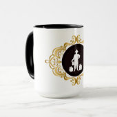 Moonshine White Silhouette Mok (Voorkant links)