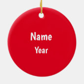 Moonshiner Man Medallion Kerstannament Keramisch Ornament (Achterkant)